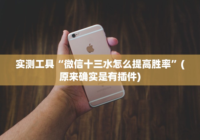 实测工具“微信十三水怎么提高胜率”(原来确实是有插件)