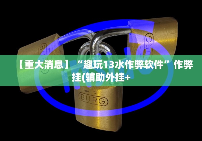【重大消息】“趣玩13水作弊软件”作弊挂(辅助外挂+